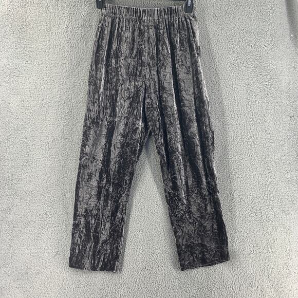 Y3K Madwell Womens Pants Velvet Trouser Boho Grey S Soft Pocket - Picture 6 of 15